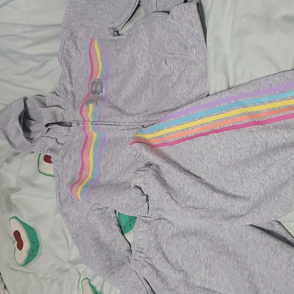 Gray rainbow tracksuit - Picture 1 of 3